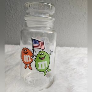 1984 M&M's Olympic Glass Jar With Lid